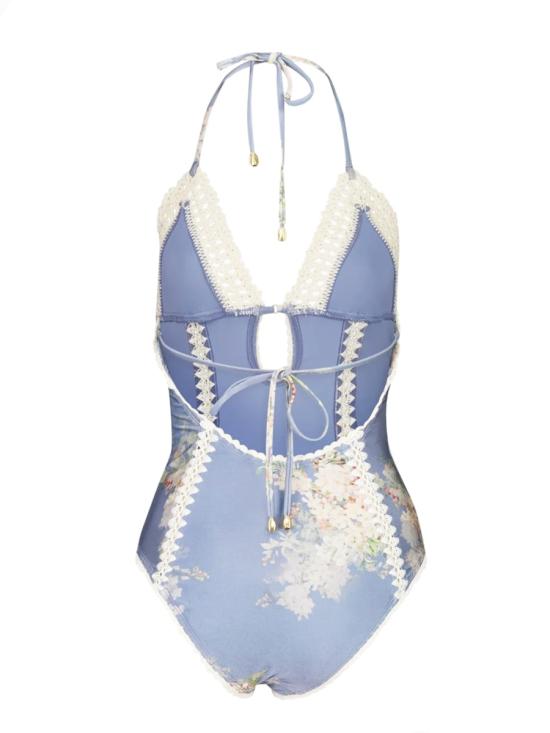 25FW 짐머만 비치웨어 4140WSS255 TEBLBOFL BABY BLUE - ZIMMERMANN