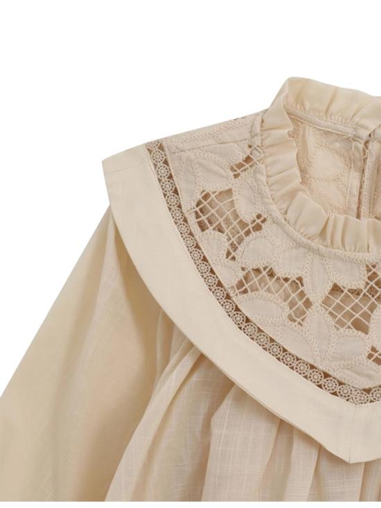 25FW [키즈] 짐머만 탑 3864TSS252K TEA BEIGE - ZIMMERMANN