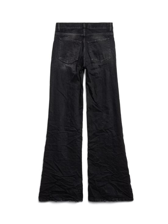 25FW 발렌시아가 와이드 레그 팬츠 852328 TTW671037 BLACK - BALENCIAGA