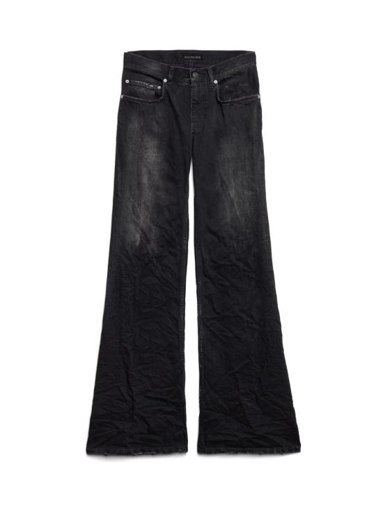 25FW 발렌시아가 와이드 레그 팬츠 852328 TTW671037 BLACK - BALENCIAGA