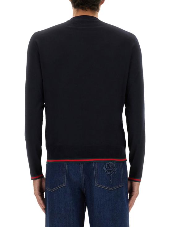 26FW 구찌 웹 울 스웨터 814531 XKE0U4060 BLUE - GUCCI