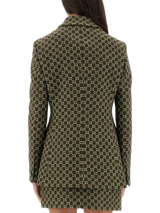26SS 구찌 코튼 부클레 자켓 835539 ZASUE3027 GREEN - GUCCI