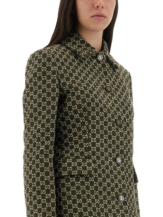 26SS 구찌 코튼 부클레 자켓 835539 ZASUE3027 GREEN - GUCCI