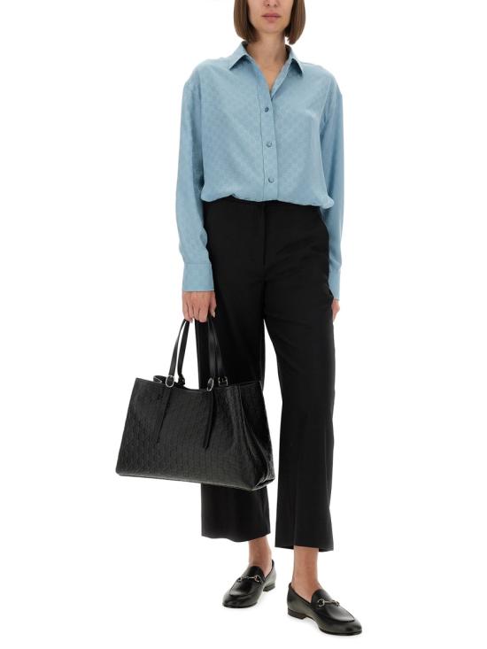 25FW 구찌 모노그램 셔츠 837168 Z7ATQ4141 BABY BLUE - GUCCI