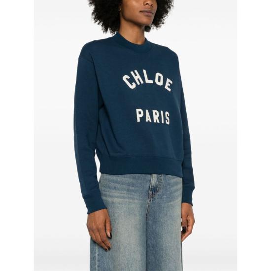 25FW 끌로에 스웨터 24AJH12192 4C6 BLUE - CHLOE