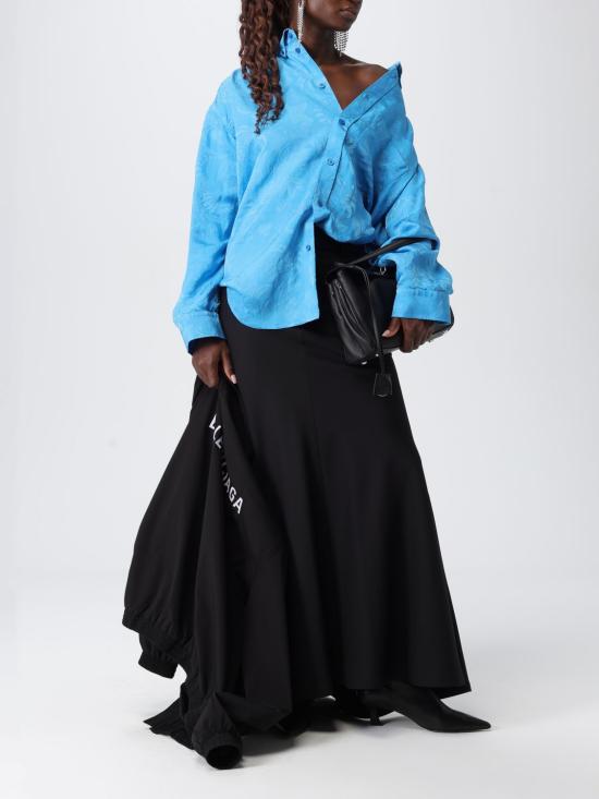 25FW 발렌시아가 롱 스커트 850662 TJT211000 BLACK - BALENCIAGA