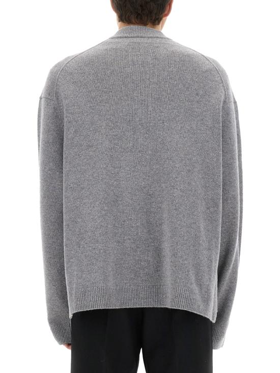 26FW 아크네 스튜디오 울 V 넥 가디건 B60381 W30 GREY - ACNE STUDIOS