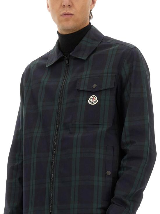 26FW 몽클레어 체크 코튼 개버딘 롱슬리브 셔츠 2F00007 M7484F98 BLACK - MONCLER