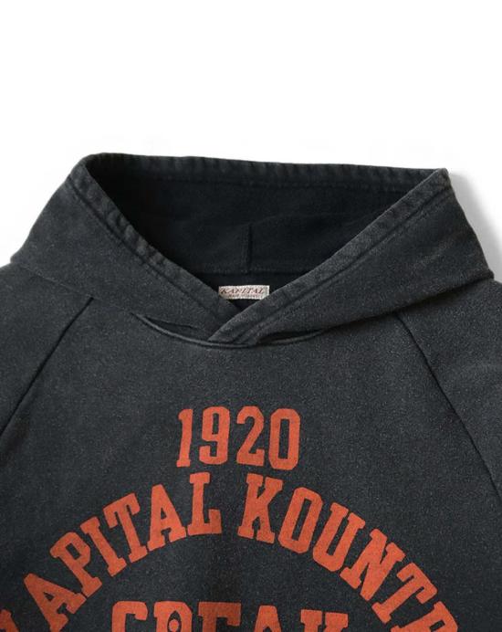  캐피탈 긴팔 티셔츠 Kapital Swt Knit Raglan Hoody (Speakeasy College) 후디 - KAPITAL