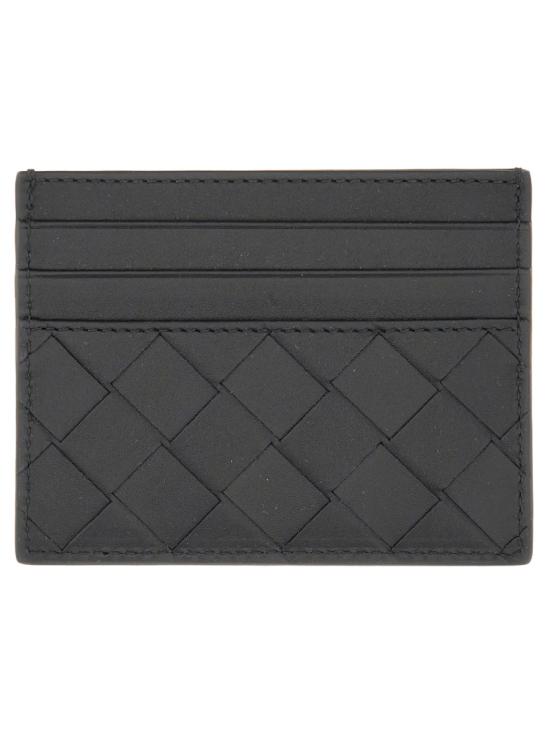 26FW 보테가베네타 인트레치아토 카드 지갑 795612 VCPQ38803 BLACK - BOTTEGA VENETA