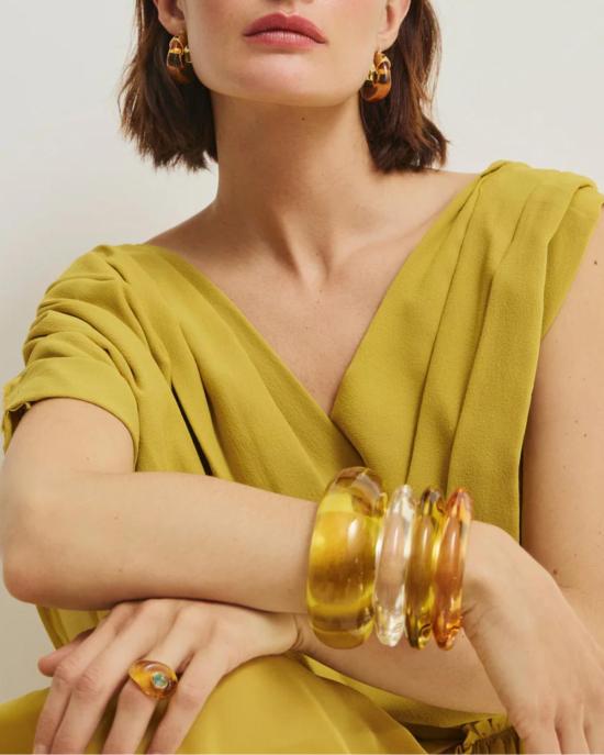  리지 포르투나토 팔찌 리지 커프 애플 - LIZZIE FORTUNATO