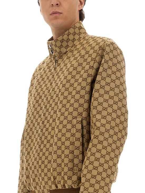 26SS 구찌 GG 캔버스 봄버 자켓 826575 ZAF4S2580 BEIGE - GUCCI