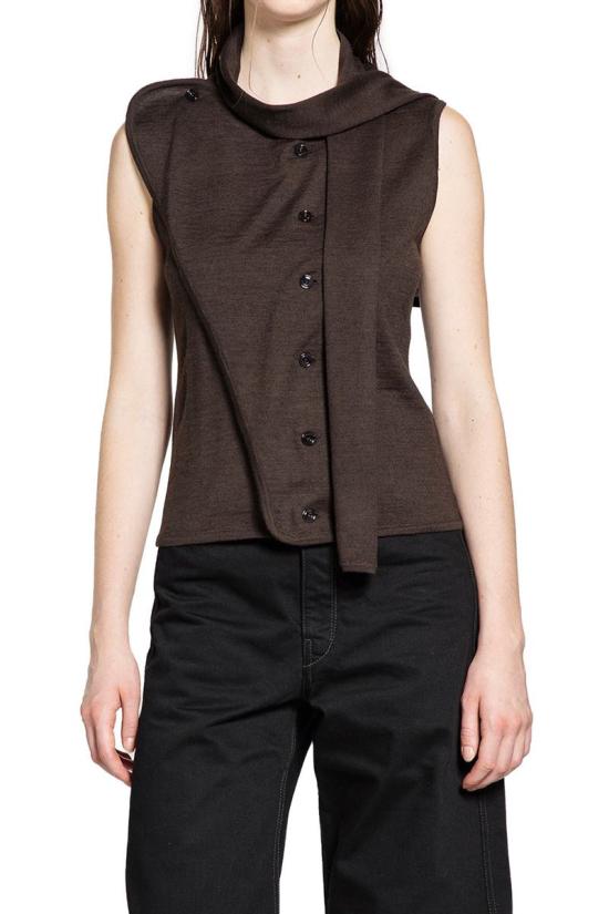 26SS 르메르 민소매 티셔츠 TO1485LK087 BR397 BROWN