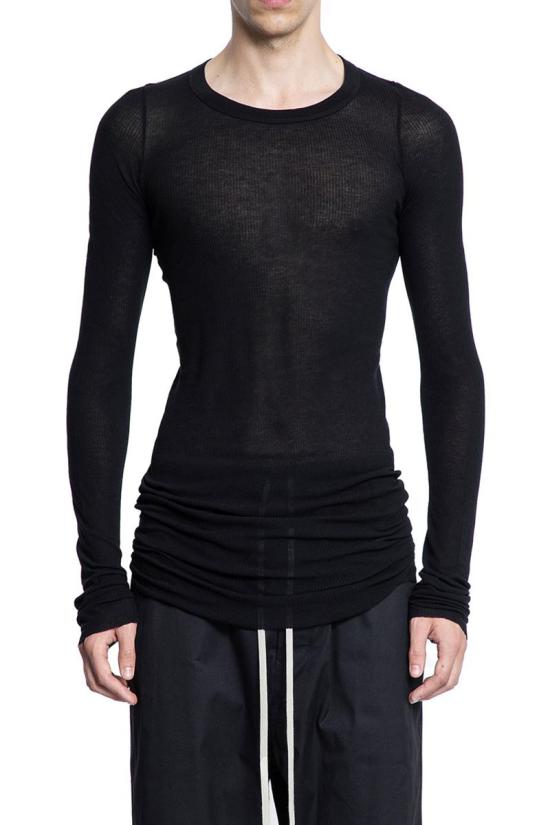 26SS 릭 오웬스 긴팔 티셔츠 RU02E1250RC 09 Black