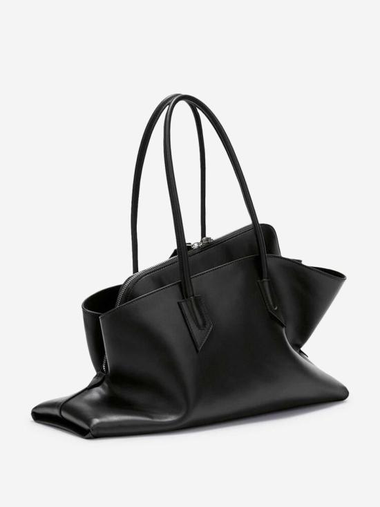 25FW 디 아티코 라 파세지아타 미디엄 탑 핸들 백 250WAH00054LBT019AA 100Black - THE ATTICO