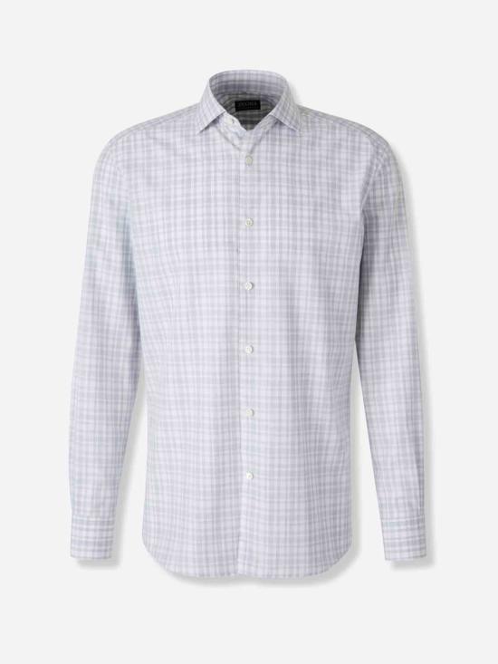 25FW 에르메네질도제냐 긴팔 셔츠 UGX01A2 SRF5 614 LIGHT GREY