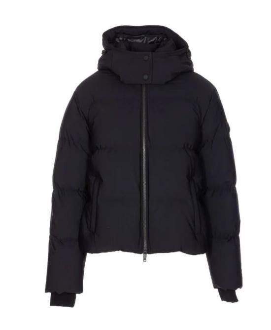 25FW 무스너클 나이럭스 미스티 시어링 트림 푸퍼  M35LJ137S305 BLK W BLK SH Black