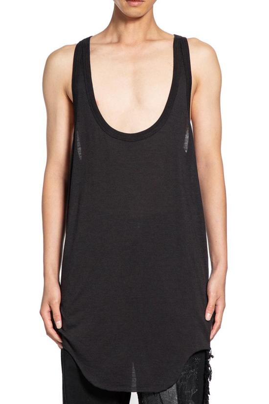 25FW 릭 오웬스 민소매 티셔츠 RR02E1101JSW 09 Black