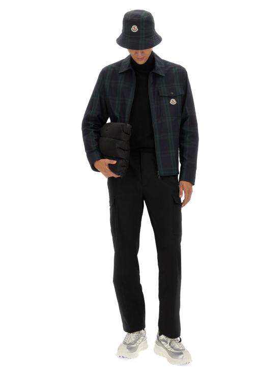 25FW 몽클레어 체크 코튼 개버딘 롱슬리브 셔츠 2F00007M7484F98 BLACK DOM - MONCLER