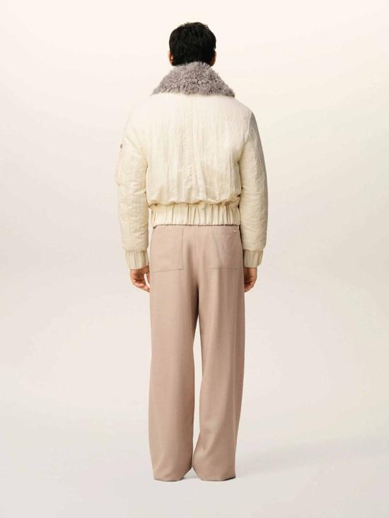 25FW 아미 가죽 자켓 H25UJK821 PA0035 185IVORY Beige - AMI