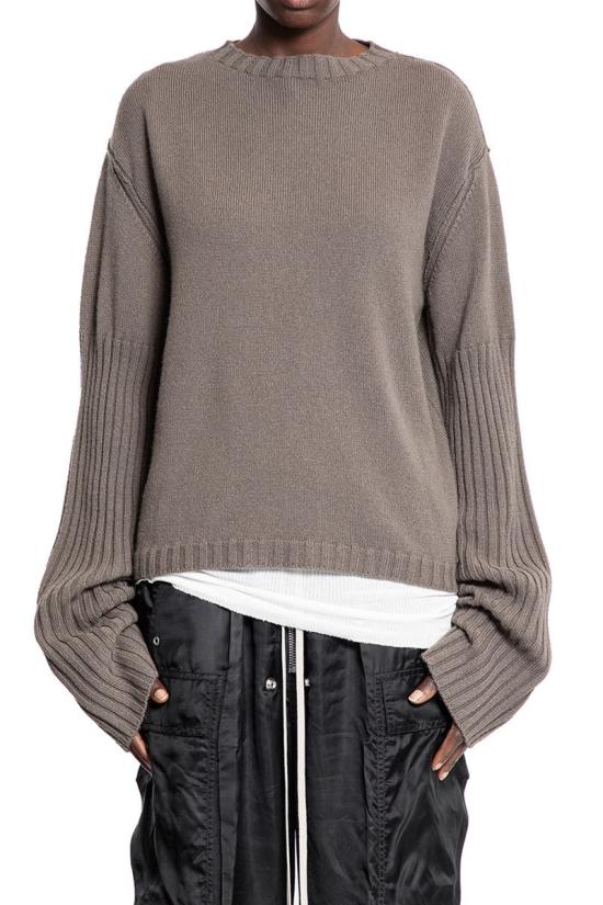 25FW 릭 오웬스 스웨터 RP02E4656KLWS 34 BROWN