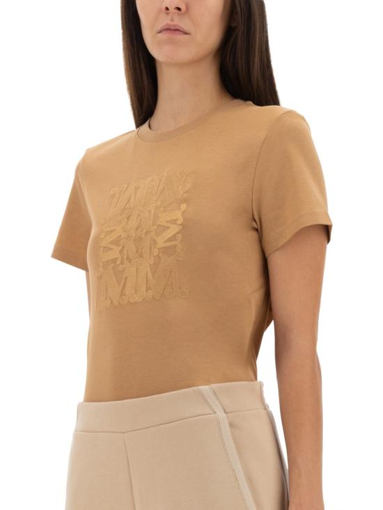 25FW 막스마라 BRAVO 엠브로이드 코튼 티셔츠 2521946032600 112009 BEIGE - MAX MARA