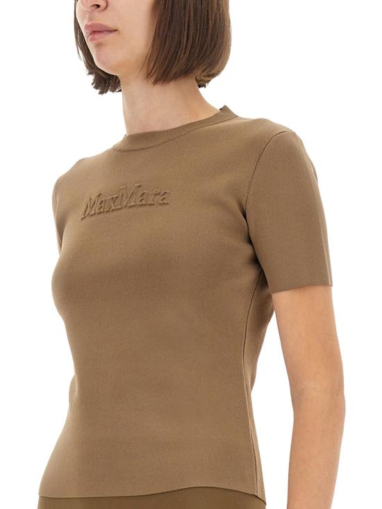 25FW 막스마라 반팔 티셔츠 2521366068600 005004 BEIGE - MAX MARA