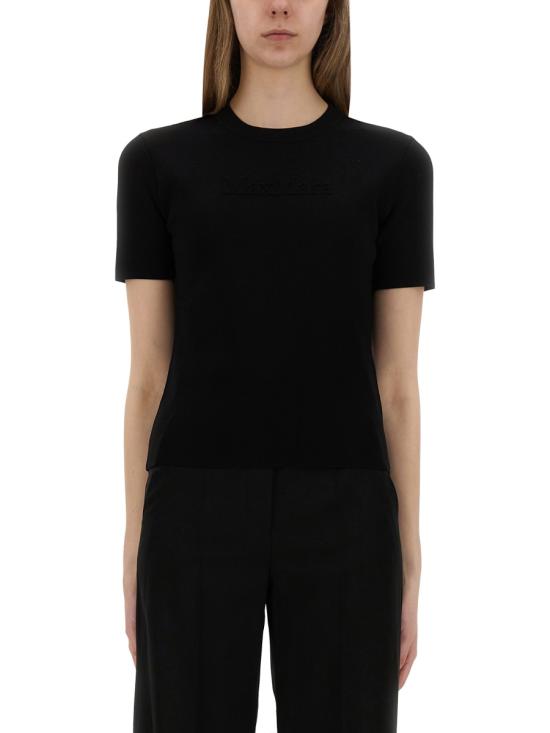 25FW 막스마라 반팔 티셔츠 2521366068600 005005 BLACK