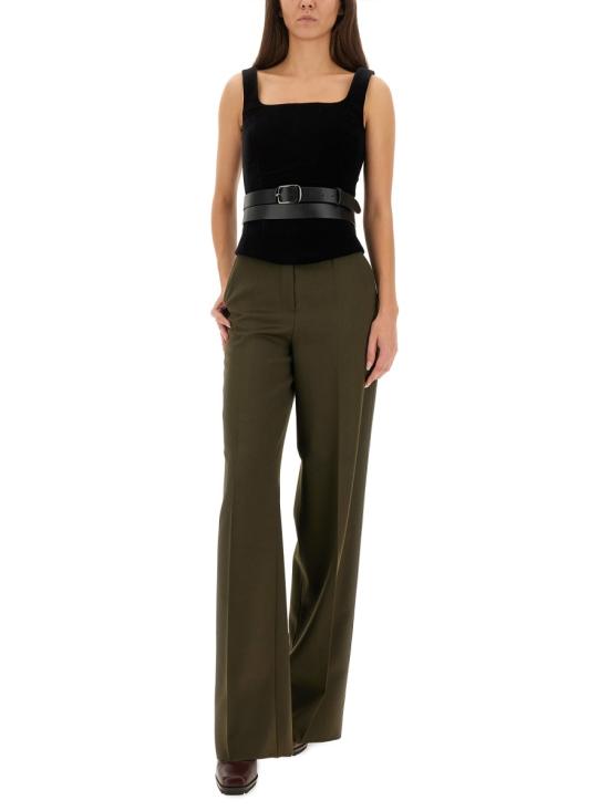 25FW 막스마라 스트레이트 팬츠 2521136263600 453009 GREEN - MAX MARA