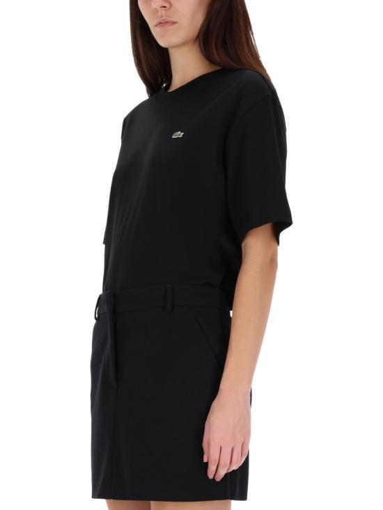 25FW 라코스테 반팔 티셔츠 TF7215 031 BLACK - LACOSTE