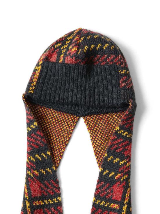  캐피탈 이어플랩 캡 카피탈 5G 울 타탄 체크 게일 캡 - KAPITAL