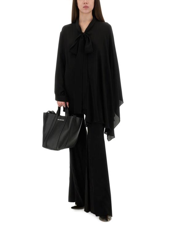 25FW 발렌시아가 스트레이트 팬츠 843495 TSO171000 BLACK - BALENCIAGA