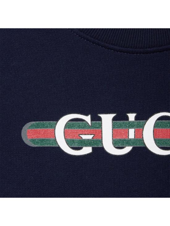 25FW [키즈] 구찌 니트/스웻셔츠 793528K XJGPJ4392 BLUE - GUCCI