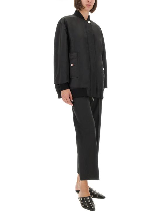 25FW 스포트막스 AGAPE아가페 오버사이즈 트윌 봄버 자켓 2522026041600 240003 BLACK - SPORTMAX