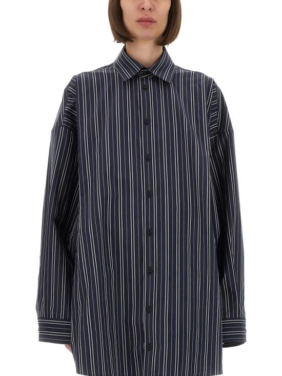 25FW 발렌시아가 긴팔 셔츠 838783 TSM148209 BLUE