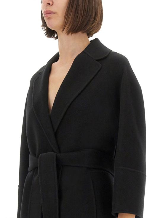 25FW 에스막스마라 ARONA 아로나 쇼트 더블 페이스 울 코트 2529016071600 700013 BLACK - 'S MAX MARA
