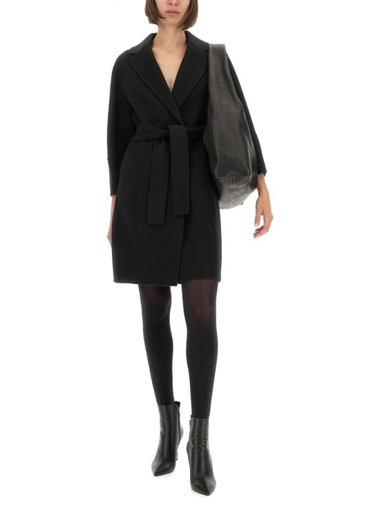 25FW 에스막스마라 ARONA 아로나 쇼트 더블 페이스 울 코트 2529016071600 700013 BLACK - 'S MAX MARA