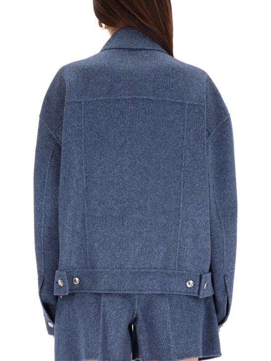 25FW 스포트막스 트렌치 코트 2522086033600 748002 BLUE - SPORTMAX