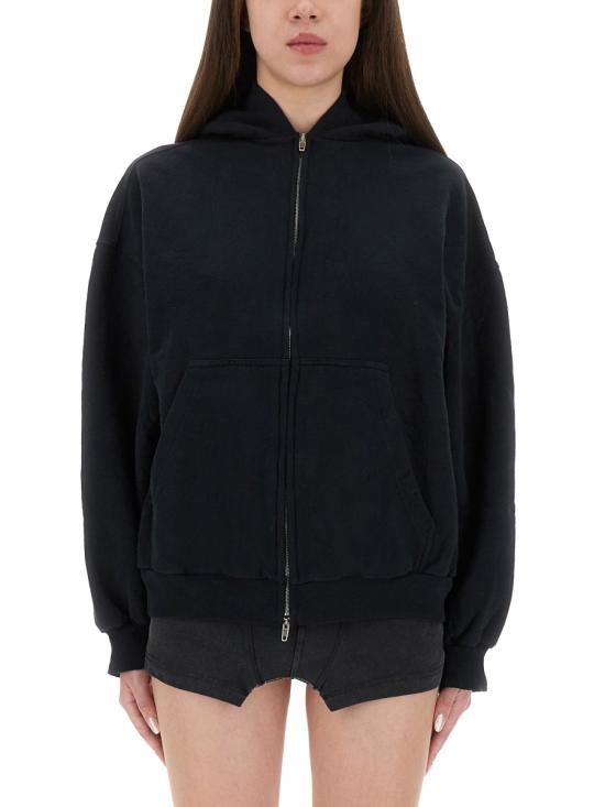 25FW 발렌시아가 긴팔 티셔츠 803264 TSVU71750 BLACK
