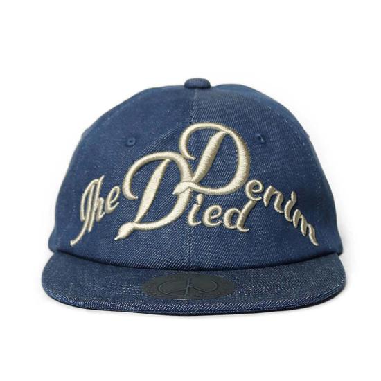  캐피탈 볼캡 카피탈 11.5온스 데님 야구  (데님 다이드 자수) 로우 야구 - KAPITAL