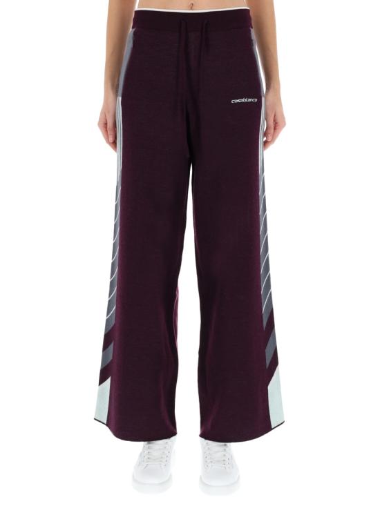 25FW 카사블랑카 스트레이트 팬츠 W AW25 KW 1086 01AUBERGINE PURPLE
