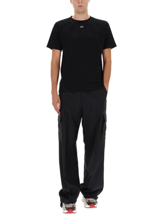 25FW 오프화이트 반팔 티셔츠 OMAA027 F25JER0081001 BLACK - OFF WHITE