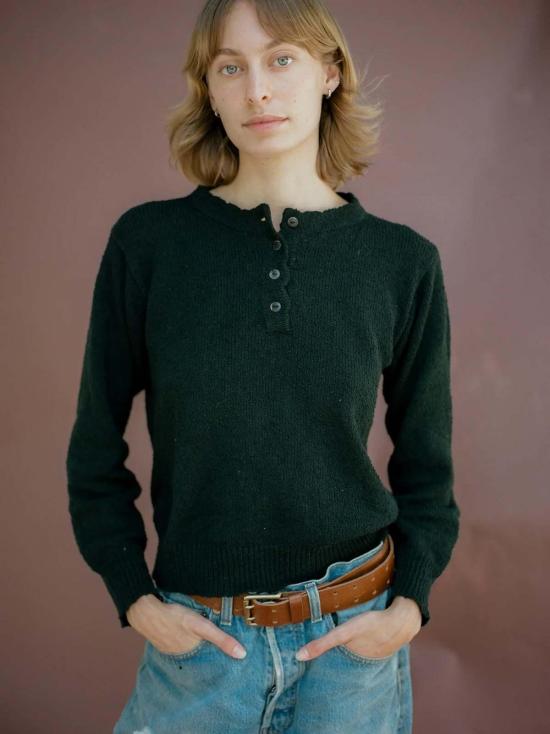  Emma Rothkopf 긴팔 티셔츠 에마 로스코프 스키 헨리 스웨터