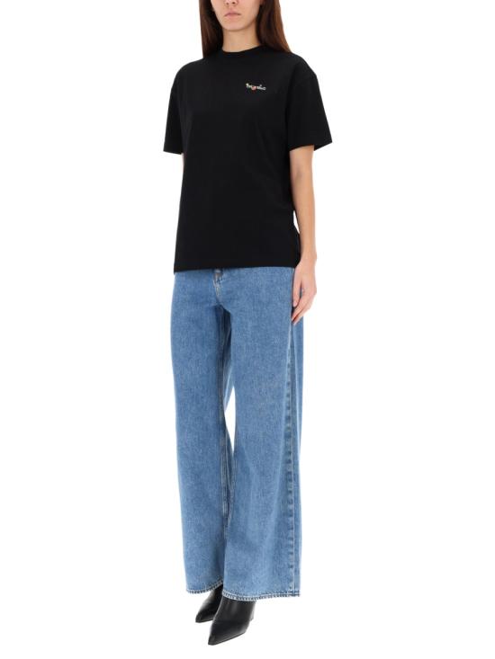 25FW 오프화이트 탑 OWAA089 F25JER0011001 BLACK - OFF WHITE