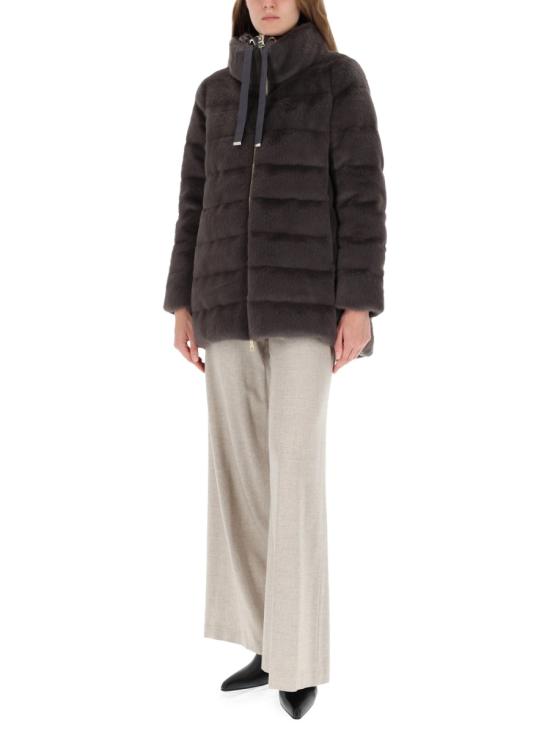 25FW 에르노 레이디 얼터너티브 퍼 & 울트라라이트 나일론 베스트 PI002123D 126309480 BROWN - HERNO