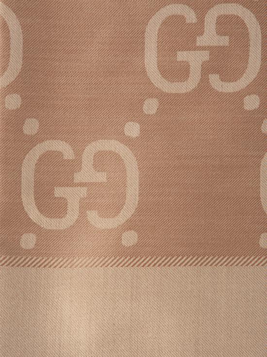25FW 구찌 GG 자카드 실크 울 숄 663671 3GC439800 BROWN - GUCCI