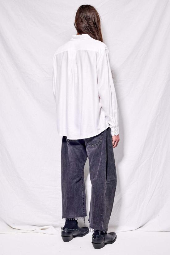  아워레가시 긴팔 셔츠 아워 레거시 스테틱 화이트 리퀴드 옥스포드 비욘드 셔츠 - OUR LEGACY