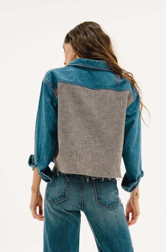  ASKK 뉴욕 데님 셔츠 Askk Ny Crosby 콤보 플란넬 셔츠 - ASKK NY