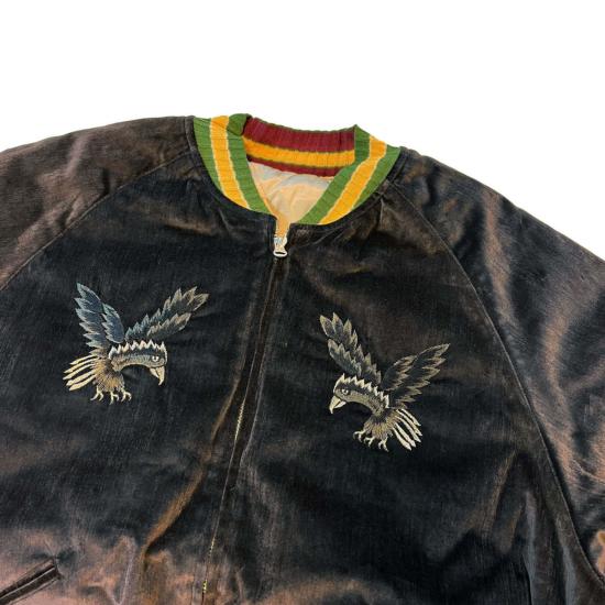  캐피탈 봄버 자켓 벨베틴 수비니어 재킷(레이븐&스컬) 재킷 - KAPITAL