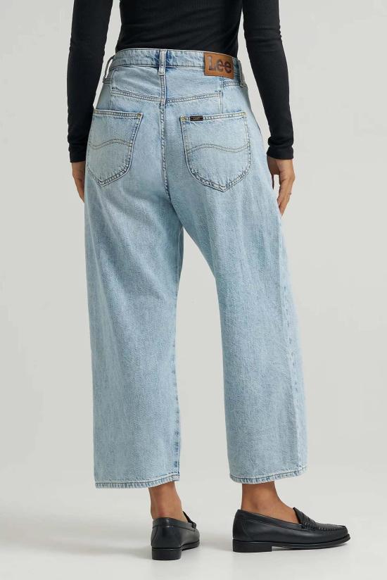  리 데님 팬츠 버튼 플라이 앵클 진 브라이티스트 데이 - LEE